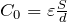 C_0=\varepsilon \frac{S}{d}