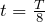 t=\frac{T}{8}