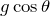 Rendered by QuickLaTeX.com g\cos \theta
