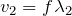 v_2=f\lambda_2