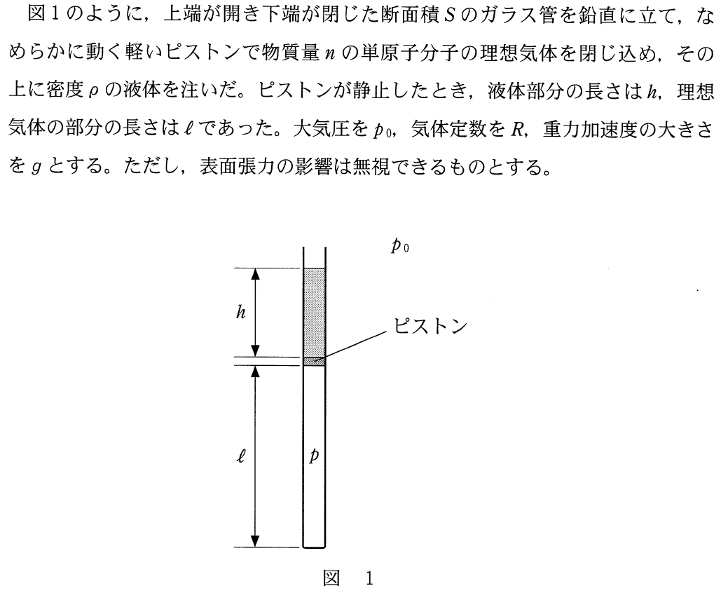 センター17物理追試第５問 理想気体の状態方程式と内部エネルギー 理科が好き Com